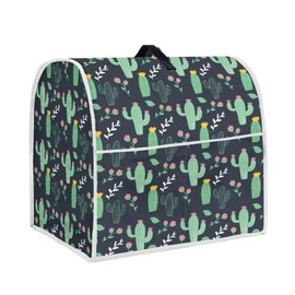 Jndtueit Green Cactus Stand Mixer Cover Compatible with 4.5-5Quarts Kitchen Aid Tilt Head,Dust Proof Auto Mixer Cover Juicer Dust Cover with Pocket and Handle