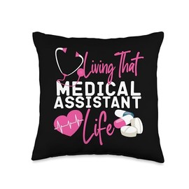Certified Medical Assistant Life CMA Throw Pillow