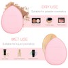 Fomiyes Talquera Borlas Polvos Faciales Puff Maquillaje Correa Dedo Esponja