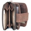 Natural Brown Bifold Designed Genuine Leather Wallet Green Valley