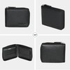 ROOTS Men's Leather RFID Secured 3-Way Zip-Around Bifold Classic Wallet