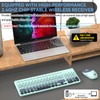 TKVPJYYI Wireless Keyboard and Mouse Combo, 2.4GHz USB Cordless Round