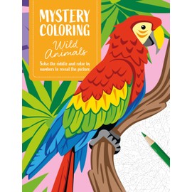 Mystery Coloring Wild Animals: Solve the riddle and color by numbers to reveal the picture