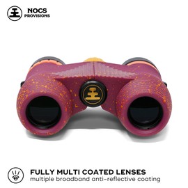 NOC-STD-GDH Binoculars, Standard Issue, 8x 1.0 inches (25 mm) Diameter, Golden Hour Pink, Waterproof, High Performance, Colorful, Outdoor, Sports, Live