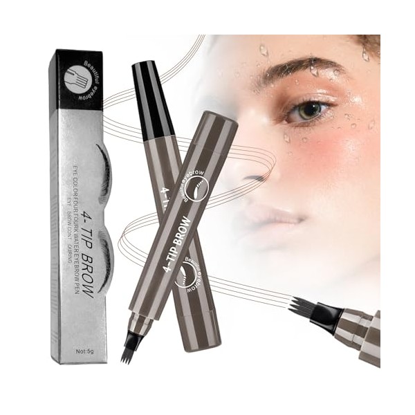 Eyebrow Contouring Pen, 2025 New Microblading Eyebrow Pencil, Waterproof 4