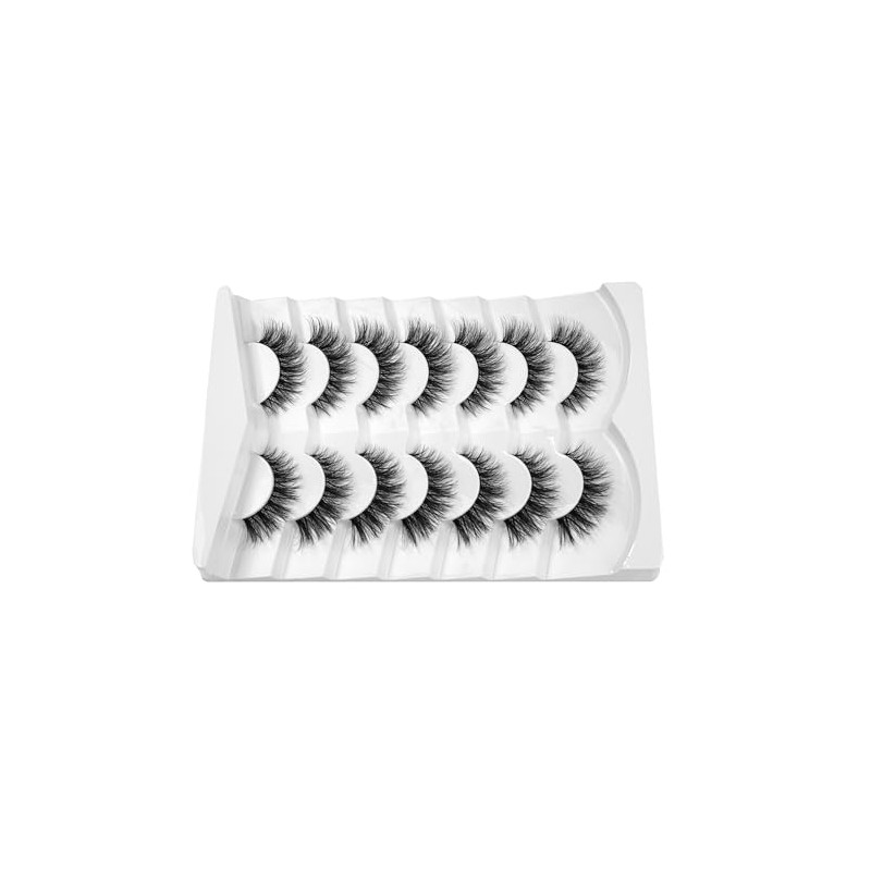 3D False Eyelashes, Cat Eye, Wispy, Natural Short False Eyelashes,