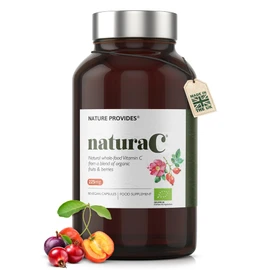 Nature Provides Nature Provides naturaC | Organic Vitamin C (225mg) 100% Natural, Whole-Food with Amla & Camu Camu. for Immunity, Collagen, Energy. 90 Capsules. UK Made.