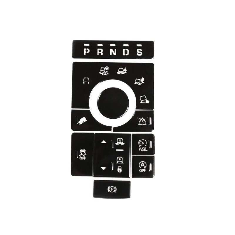 Unbranded Alloy Terrain Mode Button Decoration Stickers For Land Rover