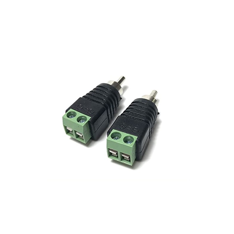Access DIY DIY RCA Connector Audio Video Adapter Male Connector