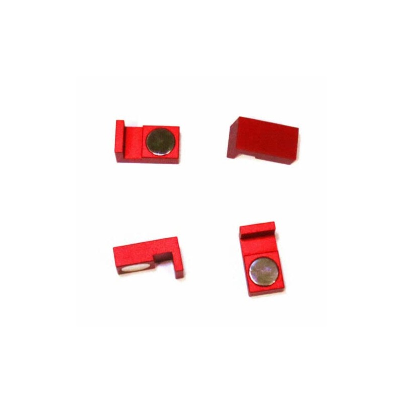 CWZ (Red) Magnetic Parallel Keepers Holders. Dual Magnets! Vise,CNC, Kurt