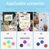 Pack of 50 Colourful Magnets, Colourful Magnetic Boards, Decorative Magnets,