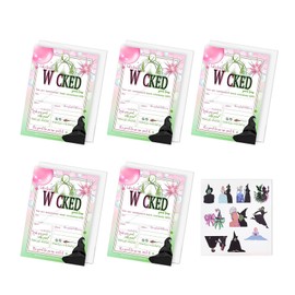 5/10PCS Birthday Card with Envelopes, Let's Have A Good Time Invites Cards with Waterproof Sticker, Viewing Party Invites for Adults Kids