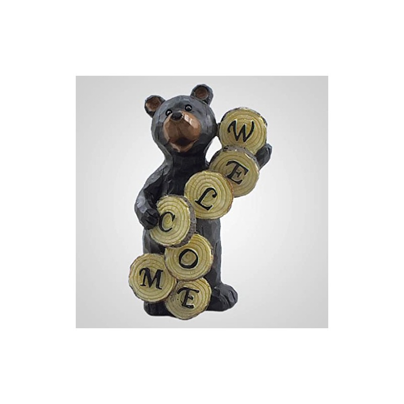 Lipco 19450 Welcome Bear FigLipco Welcome Bear Figurine Cute Faux