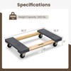 Goplus Furniture Moving Dolly, Heavy Duty Wood Rolling Mover with