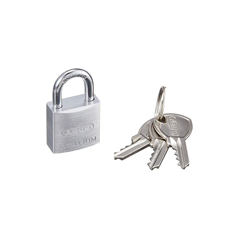 ABUS (アバス) Lightweight Cylinder Padlock Titanium Random Number 64TI-20KD