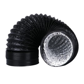 Terietto Flexible Duct Hose, Aluminum, Three-Layer, Ventilation, Exhaust, Heat Resistant, 3.9 inches (100 mm), T412 (2 m)