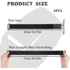 Boot straps 4PCS Adjustable Elastic Ankle Straps,Boot Straps for Pant, Cycling, Cowboy Boots