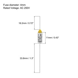 sourcing map 6Pcs Metal Temperature Thermal Fuse RY142 142 °C 287.6°F 15A 250V Cutoff Thermal Fuse for Motor Transformer Electric Industrial Home Appliance