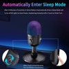 LRUFOB USB Gaming Condenser Microphone for PC/Desktop,192kHz/24Bit,Noise Cancellation,Monitoring,Quick Mute &