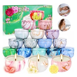 Velas Aromáticas, Velas Perfumadas De Cera De Soja 16 Piezas