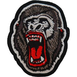 Ivamis Big Lip Ape Iron on Patch - 3x3 inch - P7374