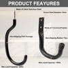 HOTUT Garage Ladder Hooks, Pack of 10 Wall Mount Garage
