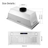 Zomagas 30 in Built-in Range Hood Kitchen Insert Vent 800CFM