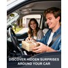 Swooflia Car Coasters for Men - Billiard 8-Ball Ceramic Car