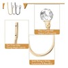Curtain Holdbacks 2PCS Curtain Tiebacks Hooks for Drapes with Clear