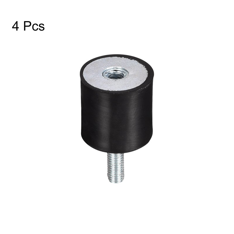 uxcell Rubber Mounts 4pcs M5 Male/Female Vibration Isolator Shock Absorber,
