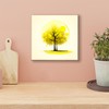 Golden Township Tree Painting Canvas Art Good Luck Rising Fortune