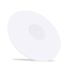 M MSDEE Acrylic Turntable Slipmat Pad for Vinyl LP Record Player – 2.7mm Thickness Provides Smooth Sound Quality – Anti Vibration Platter Mat for All Vinyl LP’s (White)