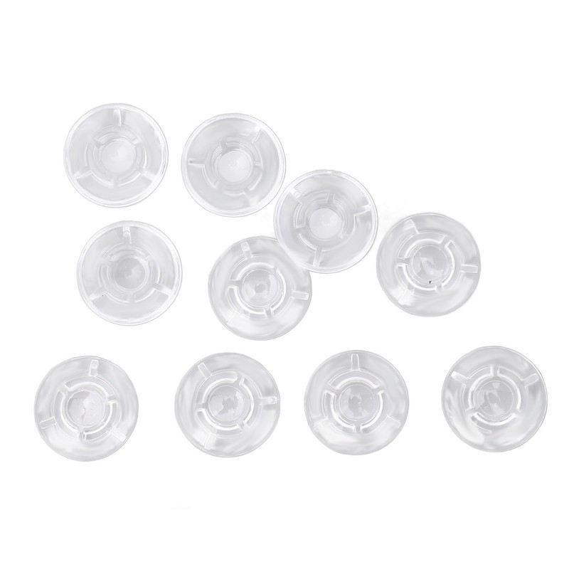 10Pcs Guitar Effect Pedal Footswitch Topper ABS Clear Single Pedal
