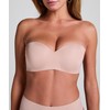 Hunkemöller Padded Strapless Push-Up Bra with Underwire Smooth, Rugby Tan,