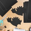BOUBONI 10PCS Black Self Adhesive Felt Fabric Sheets Sticky Felt