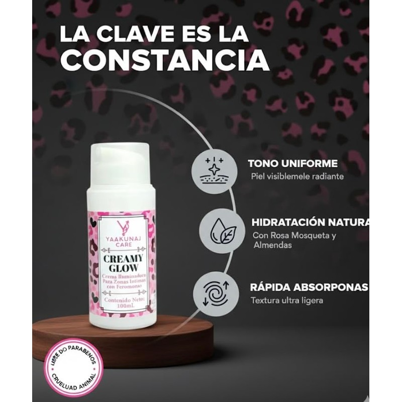 Crema Iluminadora Yaakunaj Care Creamy Glow 100 Mujer Alfa Arbutina