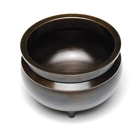 Incense Burner Desk Incense Burner (Brass Colored), Size 2.5, Dragon Stamp Incense Holder, Black Brown, Buddhist Supplies