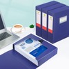 HUA JIE 2 Pack A4 Storage File Boxes Archives Case,65mm