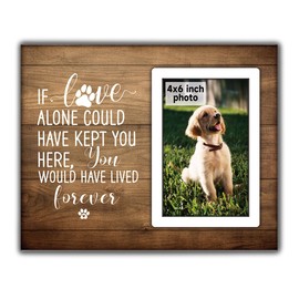 SZ-PengXin Pet Memorial Gifts, Dog Memorial Gifts for Loss of Dog, Sympathy Gifts for Loss of Dog Cat, Pet Remembrance Gift, Dog Picture Frame, Cat Memorial Gifts, Pet Memorial Gifts Fit 4x6 in Photo