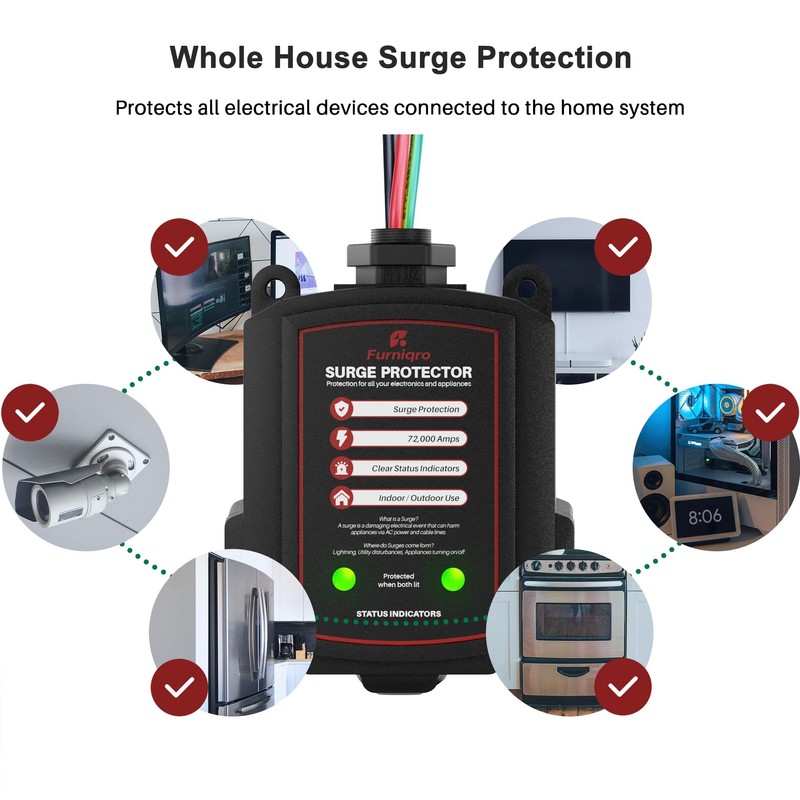 Whole House Surge Protector FHSPD72S, Whole Home Surge Protector