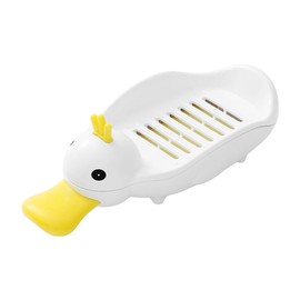 Hosoncovy Cartoon Duck Soap Dish Household Soap Holder Bar Soap Holder Sponge Holder Soap Box Cute Soap Dish Bathroom Soap Holder Self Draining Soap Holder Soap Dispenser Modeling