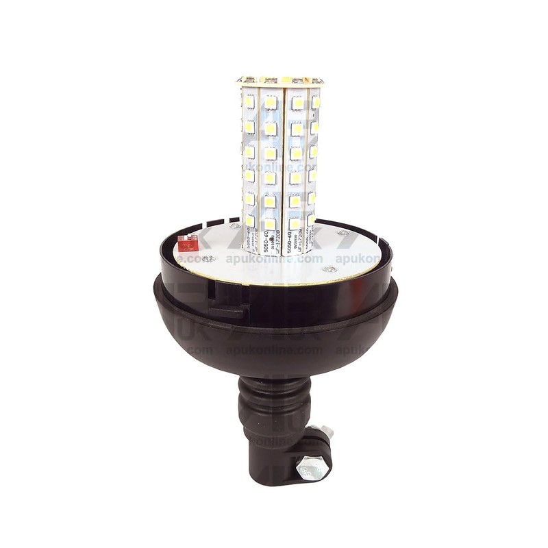 LED Tall Rotate Flash Amber Beacon Flexible DIN Pole Tractor