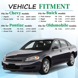 SeyPon Fuel Injectors Fits For Chevy: Impala/Monte Carlo, For Buick: Regal/Riviera/Park Avenue, For Pontiac: Bonneville/Grand Prix, For Oldsmobile: LSS, V6 3.8L 1996-2005, 0280155868(6 Pcs)
