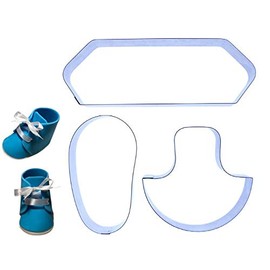 Baby Shoe 3D (Lace up) - Stainless Steel Cutter