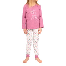 Selente Sweet Dreams Modern Childrens Soft Cotton Pyjamas Various Models, white/pink