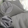 Hotel Essentials 3 Piece Sheet Set, Microfiber, Gray, Twin Sheet