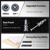 Zinc Self-Drilling Drywall Anchors with Screws Kit, 40Pcs Self Drilling