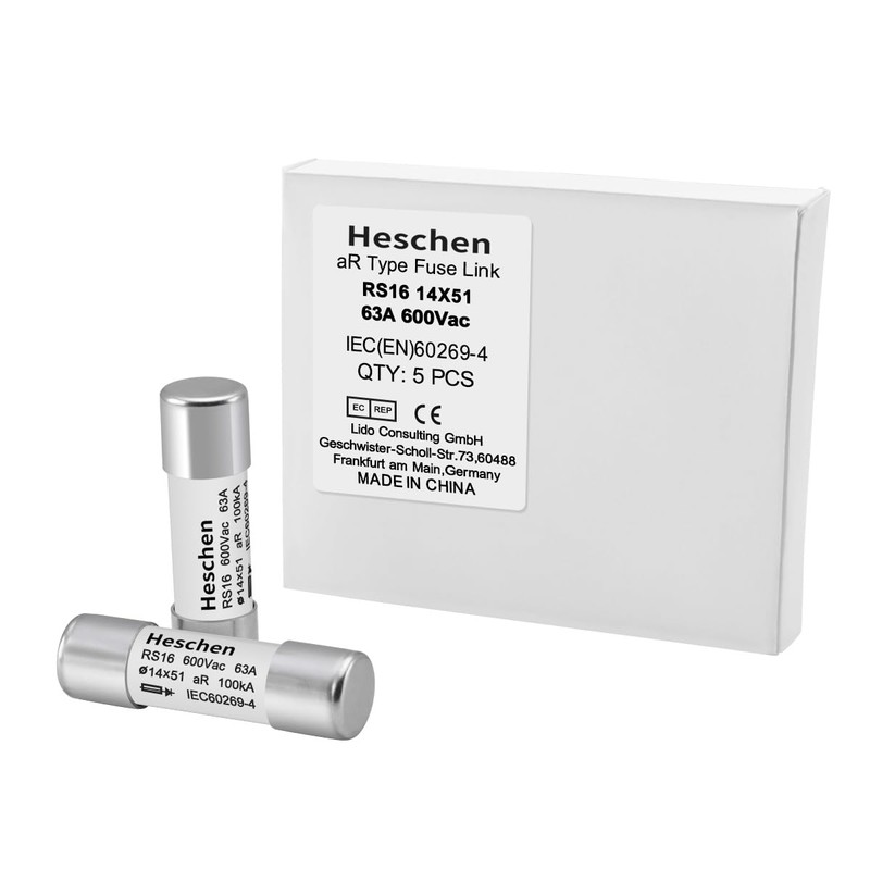 Heschen Cylindrical Ceramic Tube Fuse, RS16, aR Type, 14 x