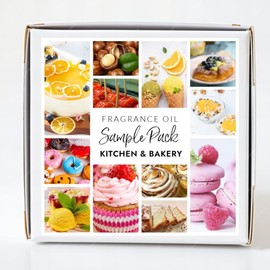 Kitchen & Bakery Fragrance Oil Sample Pack for Soap Making Supplier, Perfumes, Scents, Diffuser, Candle Fragrance Oil, Lotion, Body Scrub, Body Butter, Aromatherapy