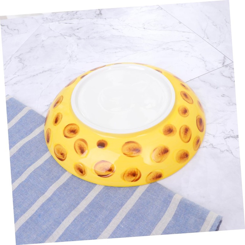 MERRYHAPY Giraffe Pattern Ceramic Plate for Boy Girl Porcelain Feeding